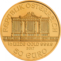 Gold Philharmoniker 1/2 Unze